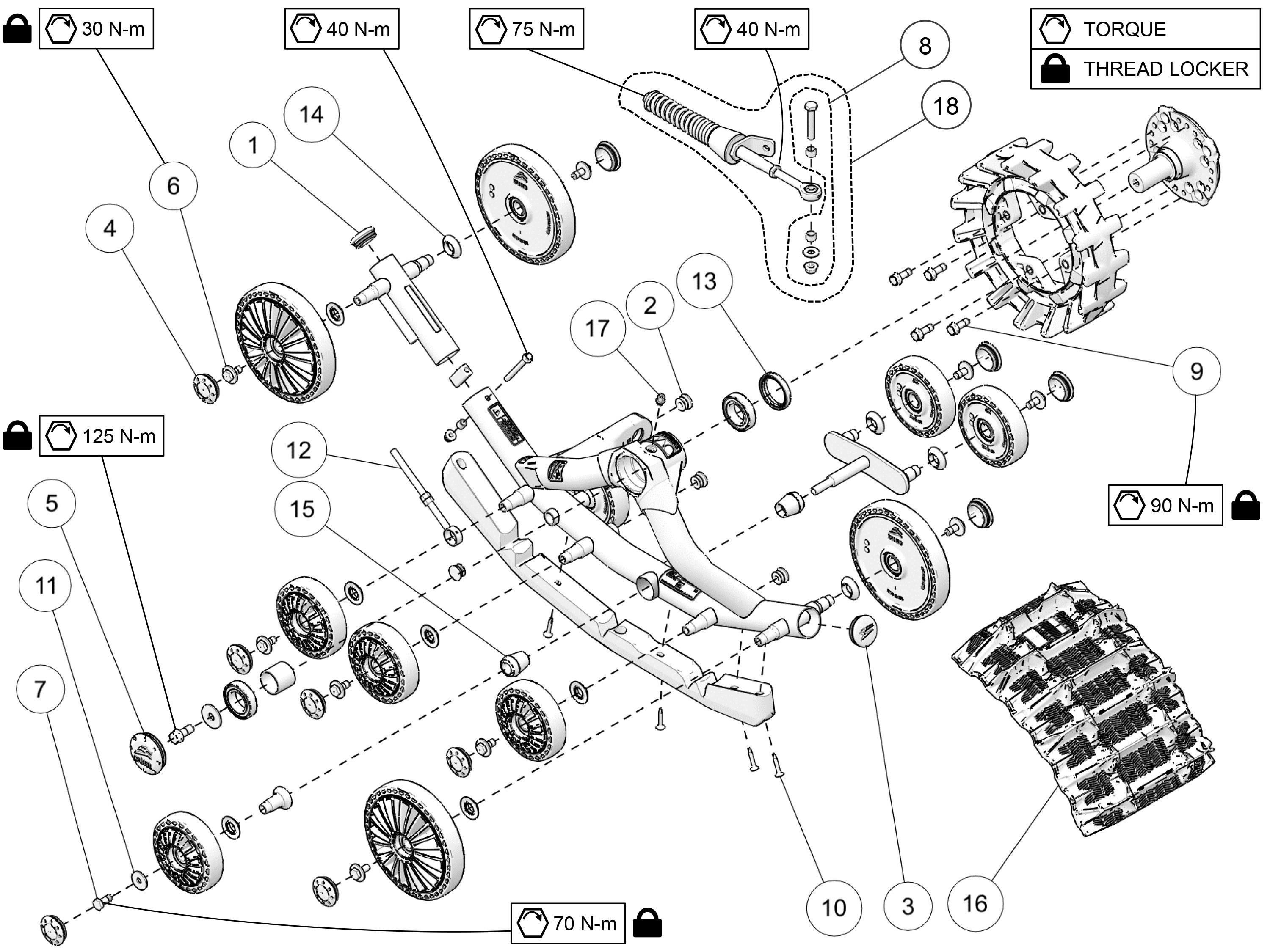 2025 X4S Front Left & Right Parts Diagram