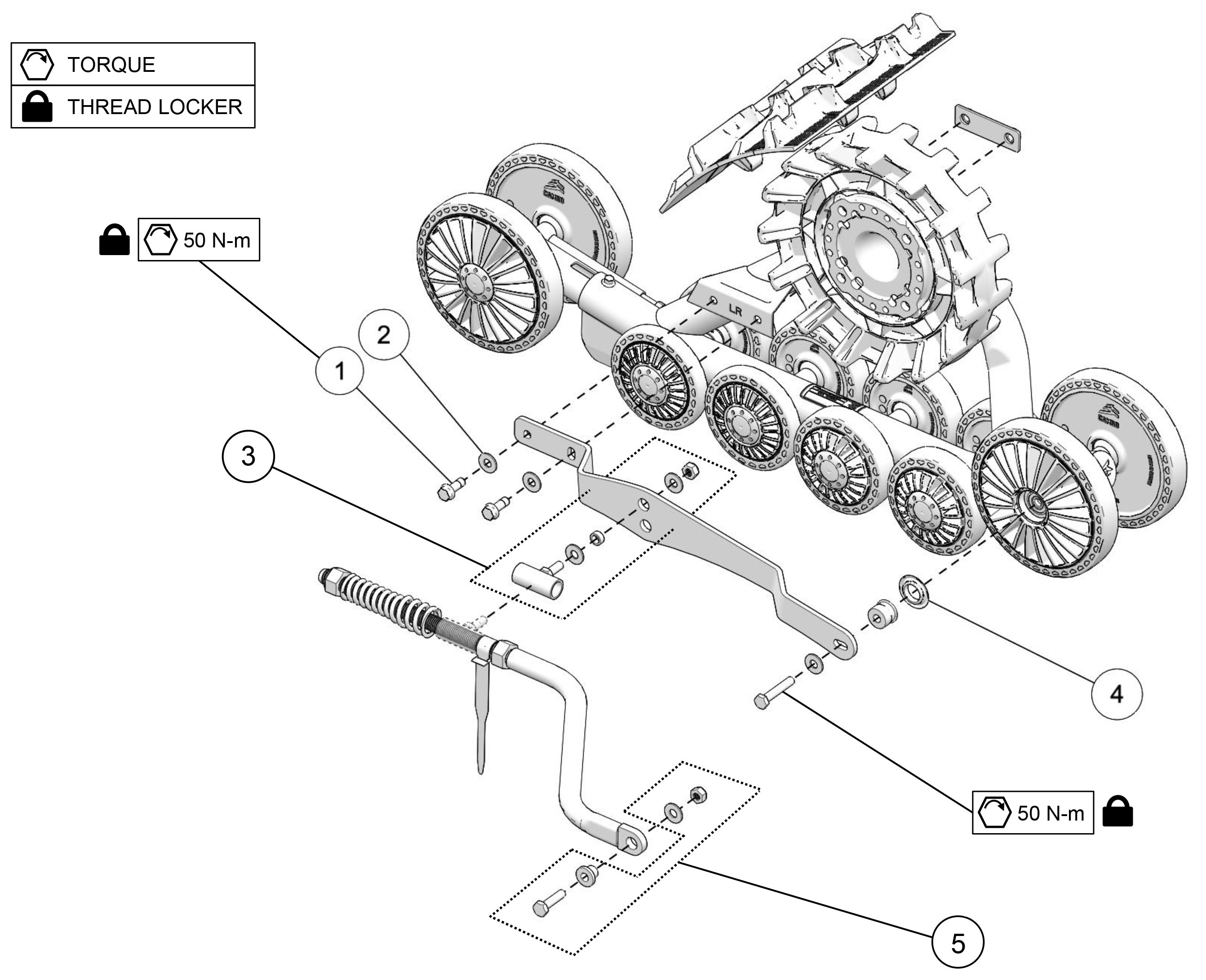 2025 X4S Rigid Suspension (RS) Parts Diagram