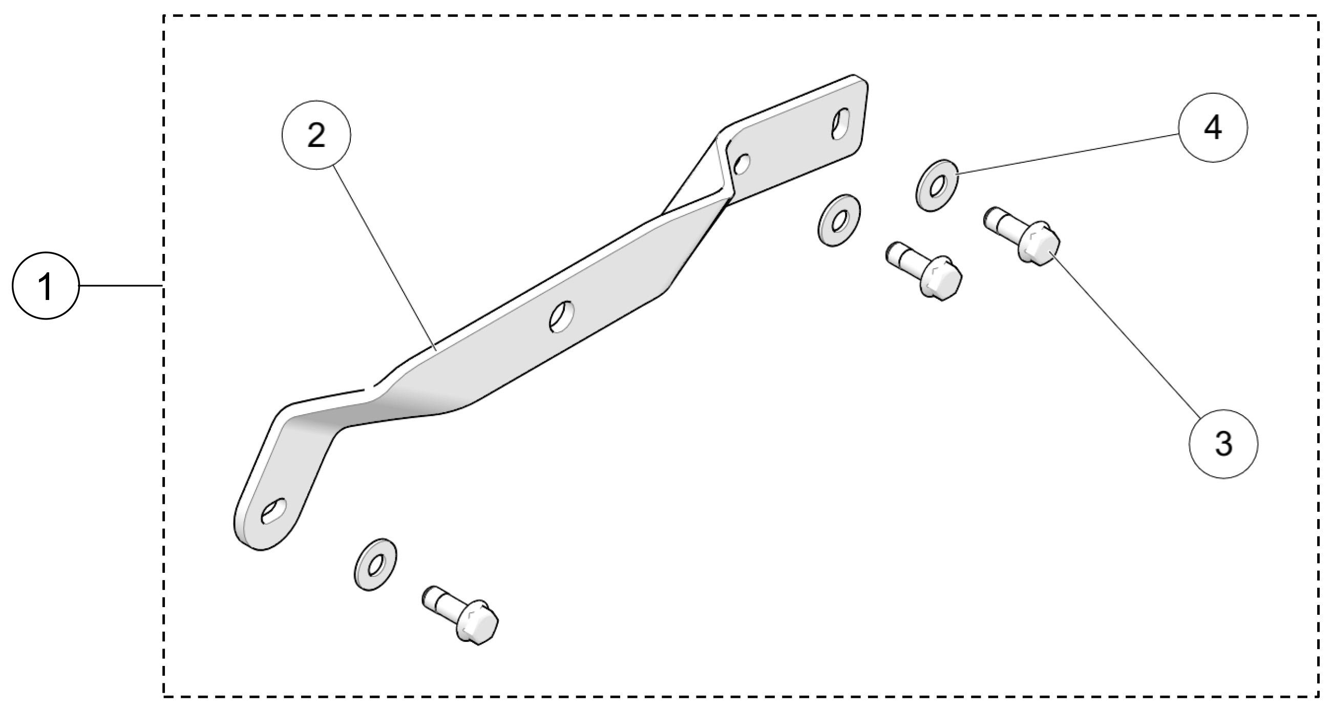 2026 4S1 Right Anti-Rotation Bracket - Rigid Parts Diagram